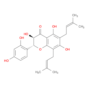 4H-1-Benzopyran-4-one, 2-(2,4-dihydroxyphenyl)-2,3-dihydro-3,5,7-trihydroxy-6,8-bis(3-methyl-2-but…