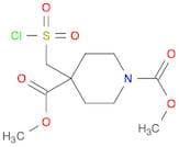 1,4-Piperidinedicarboxylic acid, 4-[(chlorosulfonyl)methyl]-, 1,4-dimethyl ester