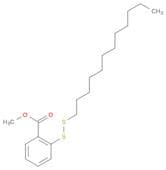 Benzoic acid, 2-(dodecyldithio)-, methyl ester
