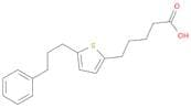 2-Thiophenepentanoic acid, 5-(3-phenylpropyl)-