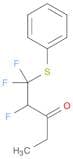 3-Pentanone, 1,1,2-trifluoro-1-(phenylthio)-