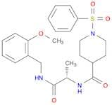 (2S)-2-{[1-(benzenesulfonyl)piperidin-4-yl]formamido}-N-[(2-methoxyphenyl)methyl]propanamide