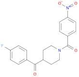 Methanone, [4-(4-fluorobenzoyl)-1-piperidinyl](4-nitrophenyl)-