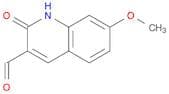 3-QUINOLINECARBOXALDEHYDE, 1,2-DIHYDRO-7-METHOXY-2-OXO-