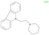 9H-Carbazole, 9-[2-(1-piperidinyl)ethyl]-, hydrochloride (1:1)