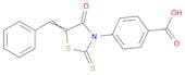 Benzoic acid, 4-[4-oxo-5-(phenylmethylene)-2-thioxo-3-thiazolidinyl]-