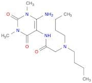 Acetamide, N-(6-amino-1,2,3,4-tetrahydro-1,3-dimethyl-2,4-dioxo-5-pyrimidinyl)-2-(dibutylamino)-