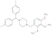1-[bis(4-fluorophenyl)methyl]-4-[(2,3,4-trimethoxyphenyl)methyl]piperazine