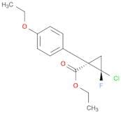 Cyclopropanecarboxylicacid, 2-chloro-1-(4-ethoxyphenyl)-2-fluoro-, ethyl ester, (1R,2S)-rel-