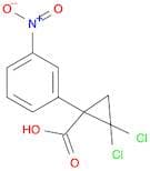 Cyclopropanecarboxylic acid, 2,2-dichloro-1-(3-nitrophenyl)-, (+)-