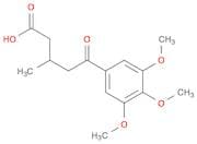 3-Methyl-5-oxo-5-(3,4,5-trimethoxyphenyl)valeric acid