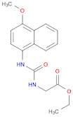 Glycine, N-[[(4-methoxy-1-naphthalenyl)amino]carbonyl]-, ethyl ester