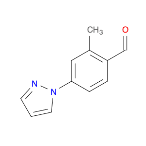 Benzaldehyde, 2-methyl-4-(1H-pyrazol-1-yl)-