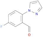 Benzaldehyde, 5-fluoro-2-(1H-pyrazol-1-yl)-