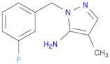 1H-Pyrazol-5-amine, 1-[(3-fluorophenyl)methyl]-4-methyl-