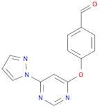 4-((6-(1H-Pyrazol-1-yl)pyrimidin-4-yl)oxy)benzaldehyde