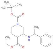 1,4-Piperidinedicarboxylic acid, 3-[(1-phenylethyl)amino]-, 1-(1,1-dimethylethyl) 4-ethyl ester