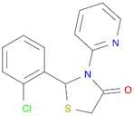 4-Thiazolidinone, 2-(2-chlorophenyl)-3-(2-pyridinyl)-