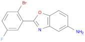 2-(2-Bromo-5-fluorophenyl)benzo[d]oxazol-5-amine