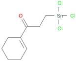 1-Propanone, 1-(1-cyclohexen-1-yl)-3-(trichlorostannyl)-