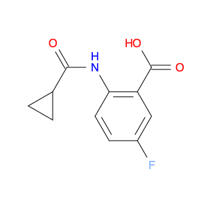 2-(Cyclopropanecarboxamido)-5-fluorobenzoic acid
