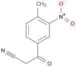 3-(4-methyl-3-nitrophenyl)-3-oxopropanenitrile