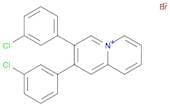 Quinolizinium, 2,3-bis(3-chlorophenyl)-, bromide (1:1)