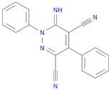 3,5-Pyridazinedicarbonitrile, 1,6-dihydro-6-imino-1,4-diphenyl-