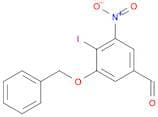 3-Benzyloxy-4-iodo-5-nitro-benzaldehyde