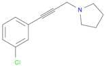 Pyrrolidine, 1-[3-(3-chlorophenyl)-2-propyn-1-yl]-