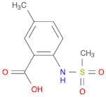 Benzoic acid, 5-methyl-2-[(methylsulfonyl)amino]-