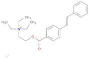 Ethanaminium, N,N,N-triethyl-2-[[4-(2-phenylethenyl)benzoyl]oxy]-, iodide (1:1)