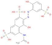 2,7-Naphthalenedisulfonic acid, 5-(acetylamino)-4-hydroxy-3-[2-(2-hydroxy-5-sulfophenyl)diazenyl]-
