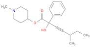 Benzeneacetic acid, α-hydroxy-α-(3-methyl-1-pentyn-1-yl)-, 1-methyl-4-piperidinyl ester