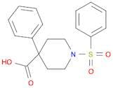 1-(benzenesulfonyl)-4-phenylpiperidine-4-carboxylic acid