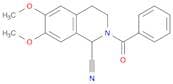 1-Isoquinolinecarbonitrile,2-benzoyl-1,2,3,4-tetrahydro-6,7-dimethoxy-