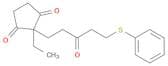 1,3-Cyclopentanedione, 2-ethyl-2-[3-oxo-5-(phenylthio)pentyl]-