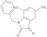 1H-Indole-2,3-dione, 5,7-dimethyl-1-(phenylmethyl)-