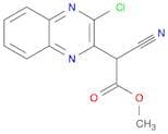 methyl 2-(3-chloroquinoxalin-2-yl)-2-cyanoacetate