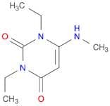 2,4(1H,3H)-Pyrimidinedione, 1,3-diethyl-6-(methylamino)-