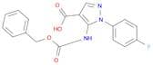 5-(((Benzyloxy)carbonyl)amino)-1-(4-fluorophenyl)-1H-pyrazole-4-carboxylic acid