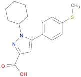 1-Cyclohexyl-5-(4-methylsulfanyl-phenyl)-1H-pyrazole-3-carboxylic acid