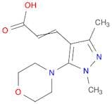 2-Propenoic acid, 3-[1,3-dimethyl-5-(4-morpholinyl)-1H-pyrazol-4-yl]-