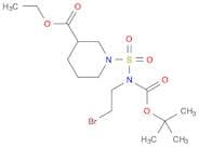 ethyl 1-{[(2-bromoethyl)(tert-butoxy carbonyl) amino]sulfonyl}-3-piperidine carboxylate