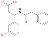 3-(3-Bromophenyl)-3-(2-phenylacetamido)propanoic acid