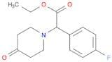 1-Piperidineacetic acid, α-(4-fluorophenyl)-4-oxo-, ethyl ester