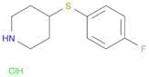 4-((4-Fluorophenyl)thio)piperidine hydrochloride