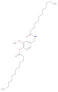 Dodecanoic acid, 2-methoxy-4-[[(1-oxododecyl)amino]methyl]phenyl ester