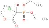 Acetic acid, 2-bromo-2-chloro-2-(diethoxyphosphinyl)-, ethyl ester