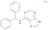 9H-Purin-6-amine, N-(diphenylmethyl)-, hydrochloride (1:1)